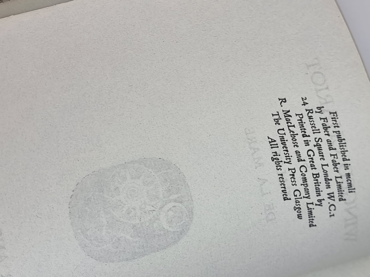 Winged Chariot, Walter de la Mare — 1st Edition