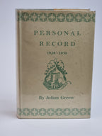 Personal Record 1928-1939, Julian Green — 1st Edition