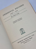 Personal Record 1928-1939, Julian Green — 1st Edition