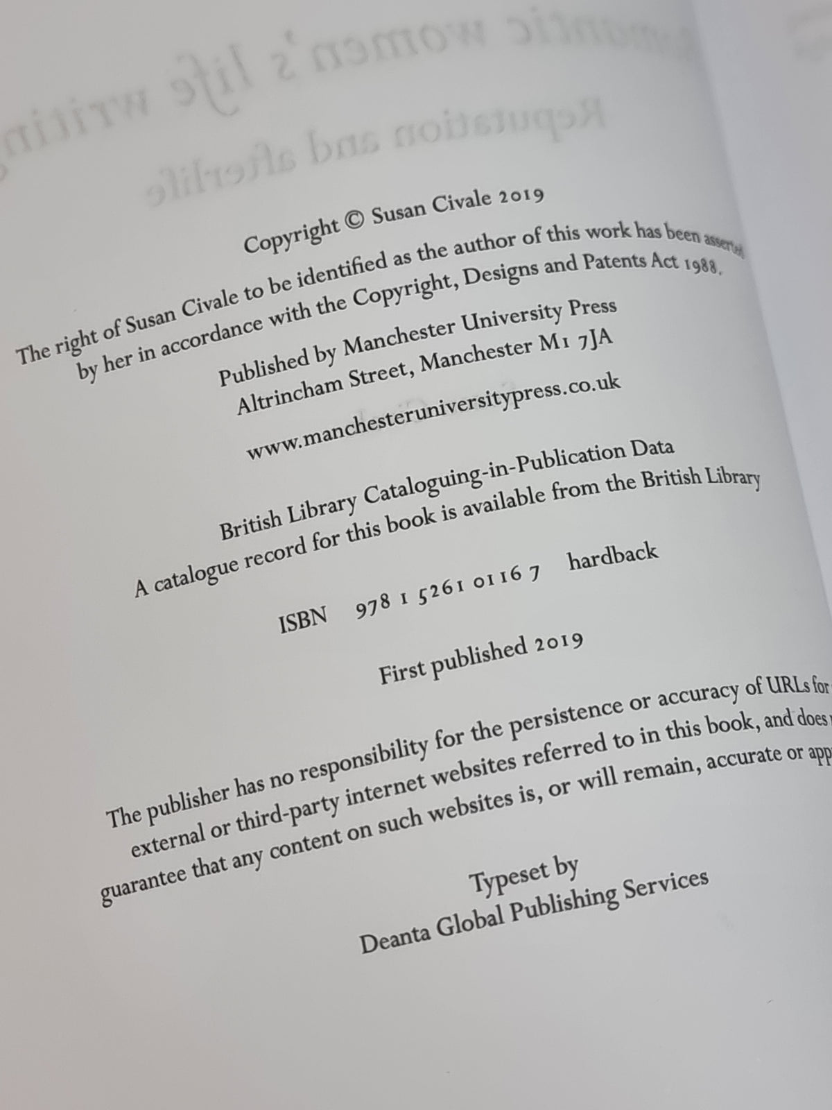 Romantic Women's Life Writing: Reputation and Afterlife, Susan Civale — 1st Ed