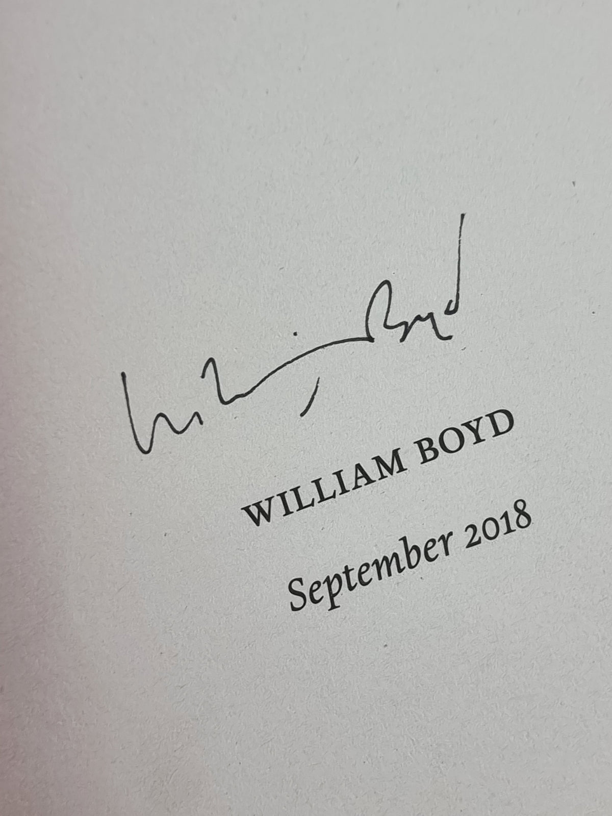 Love is Blind, William Boyd — 1st Edition, Signed