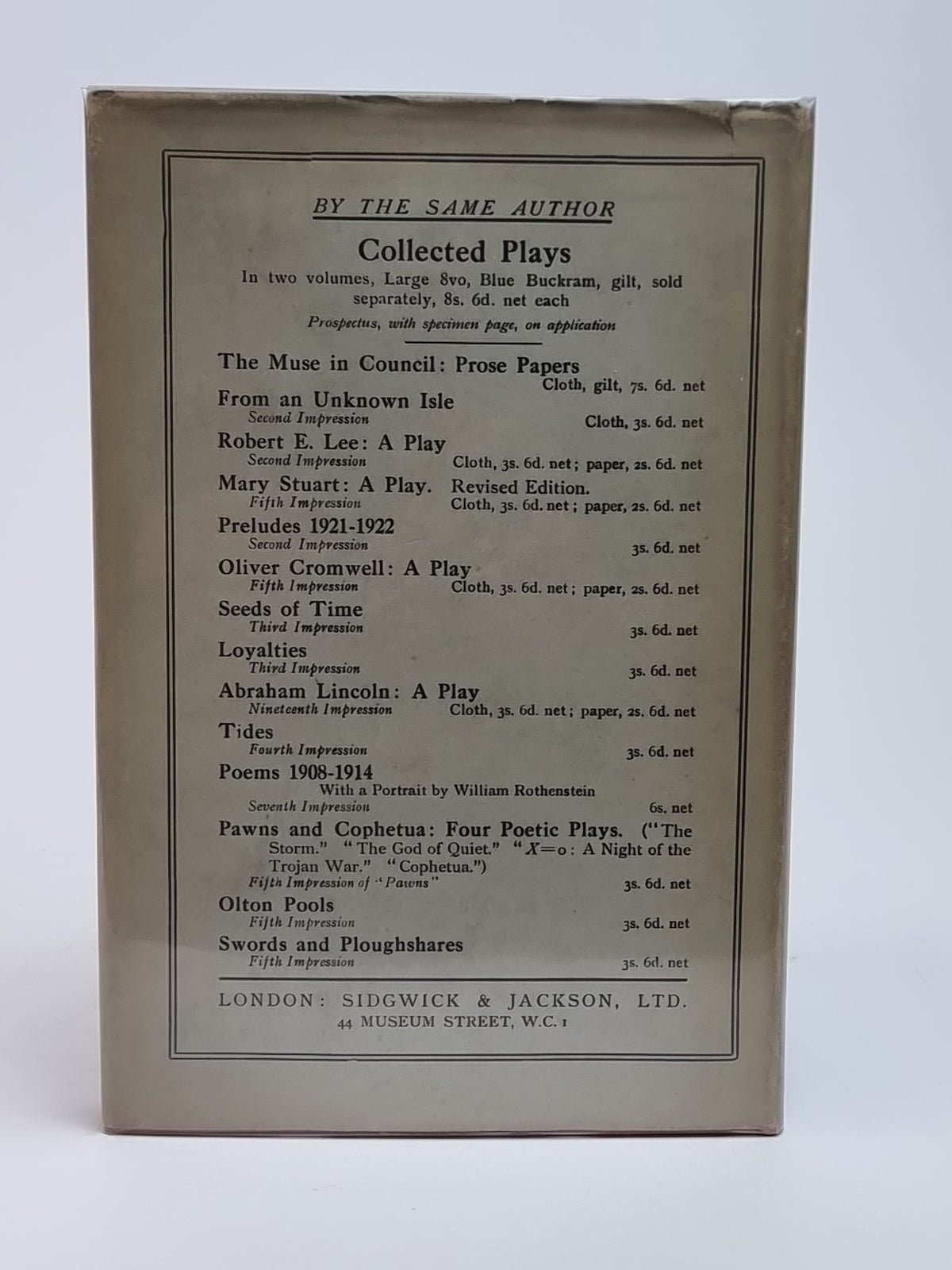 Robert Burns, John Drinkwater — 1st Edition