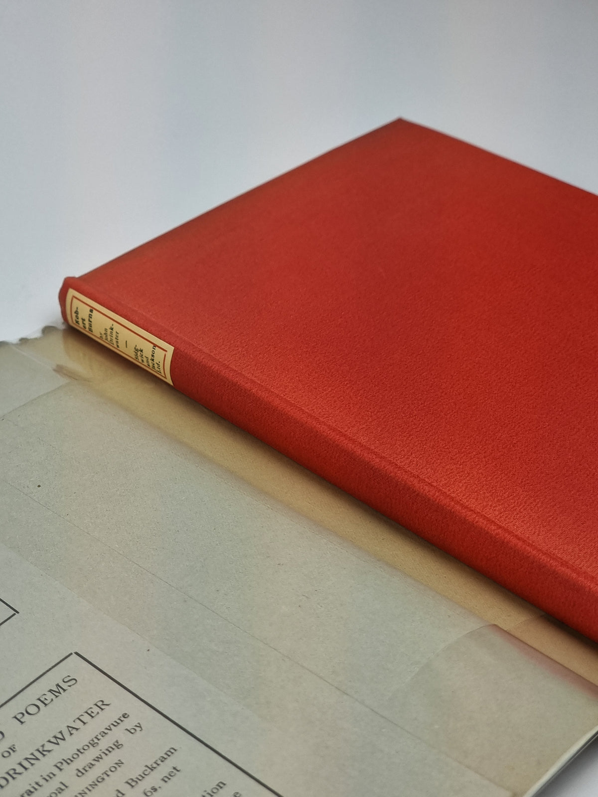 Robert Burns, John Drinkwater — 1st Edition