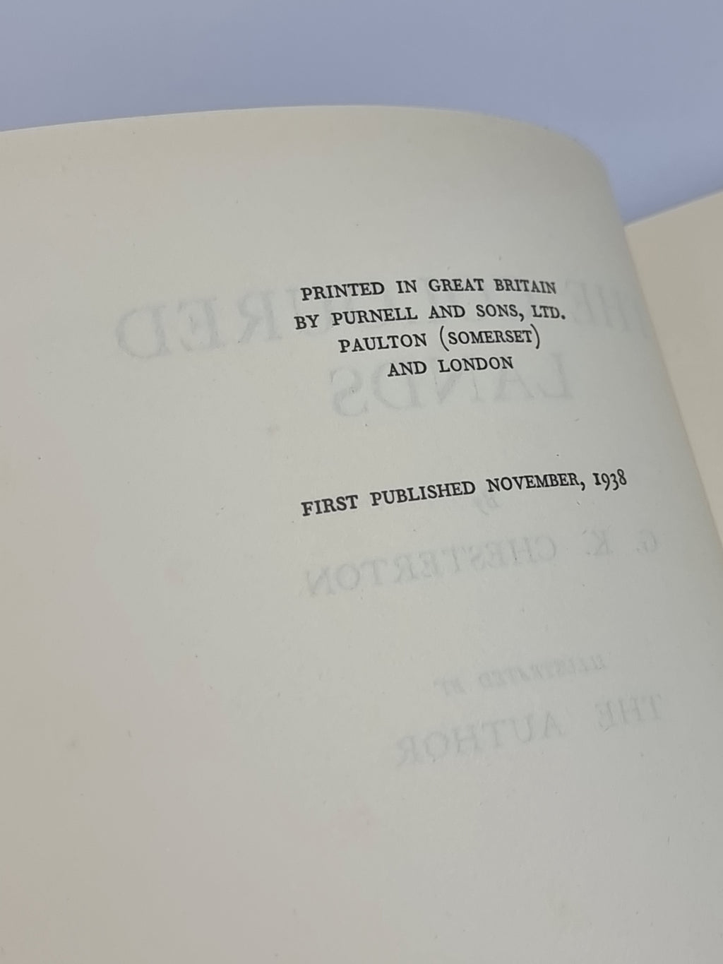 The Coloured Lands, G. K. Chesterton — 1st Edition