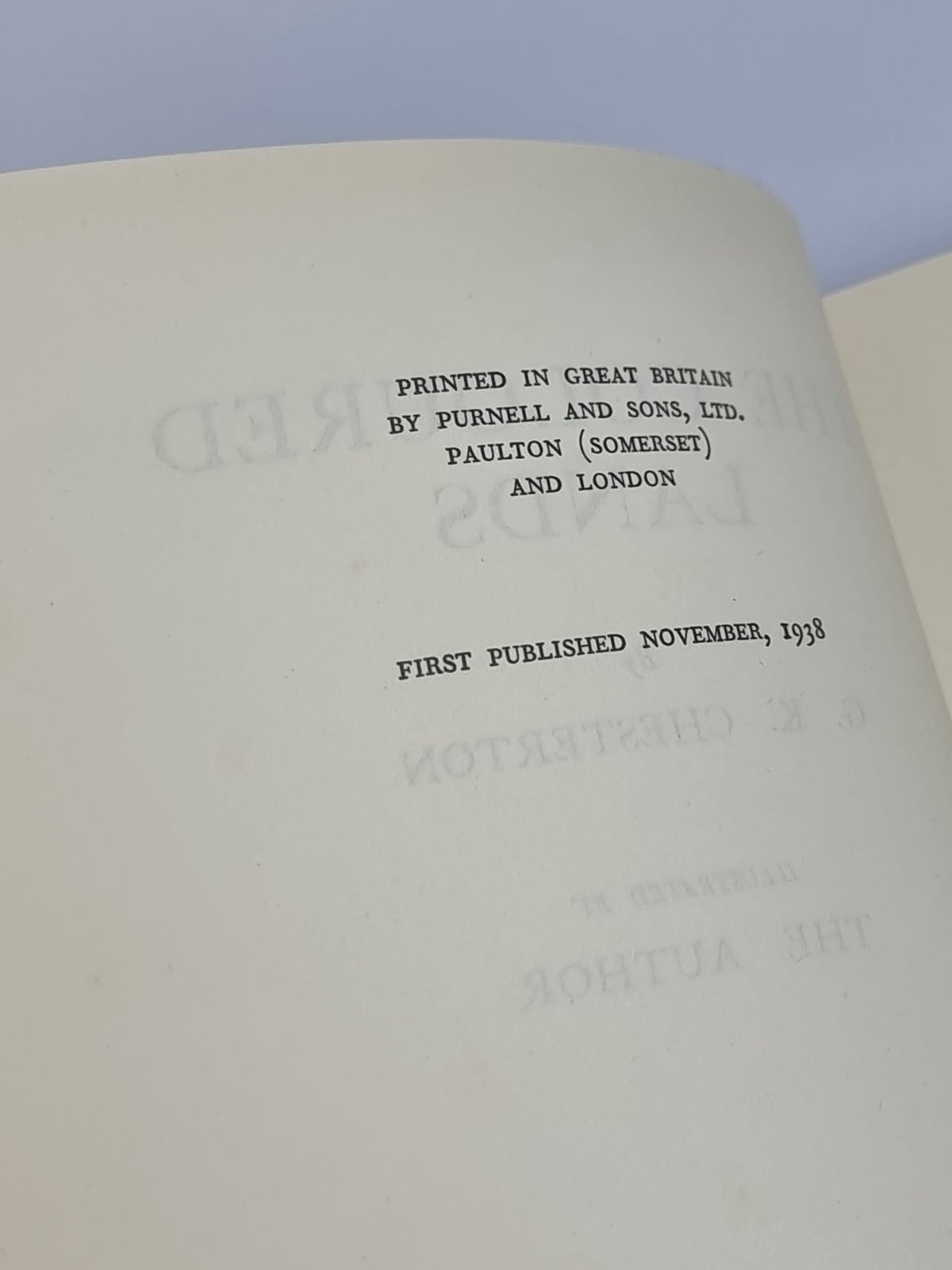The Coloured Lands, G. K. Chesterton — 1st Edition