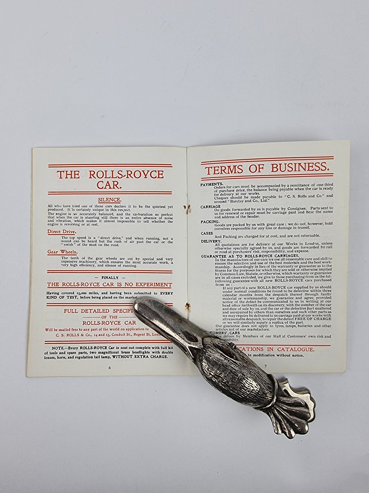 The New All-British Motor-Car, C. S. Rolls & Co. — 1st Edition (January 1905 First State)