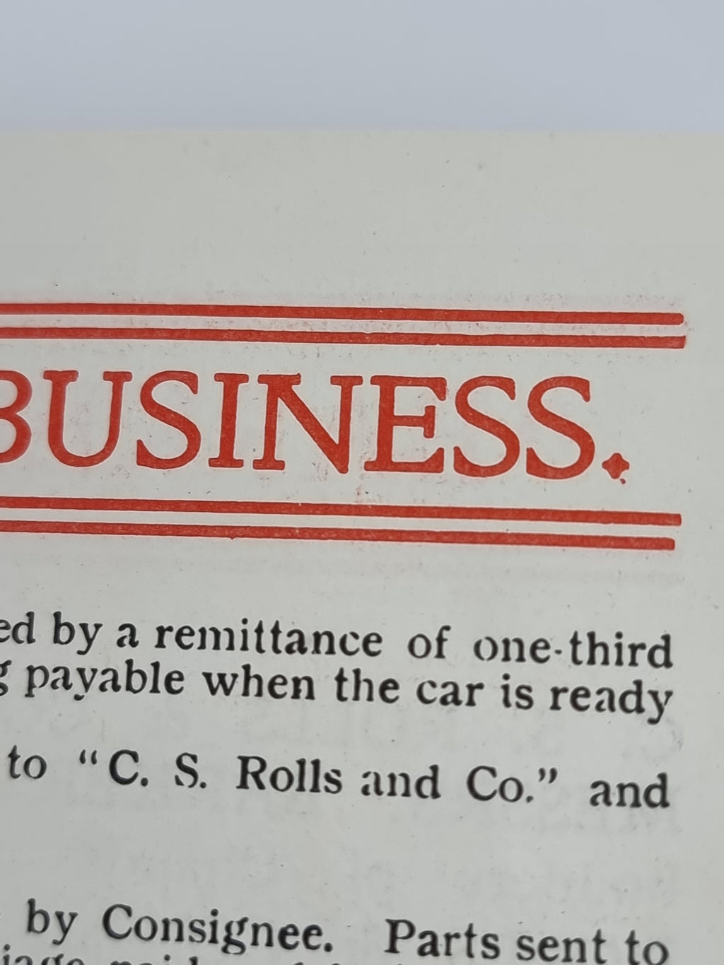 The New All-British Motor-Car, C. S. Rolls & Co. — 1st Edition (January 1905 First State)