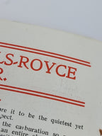 The New All-British Motor-Car, C. S. Rolls & Co. — 1st Edition (January 1905 First State)