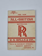 The New All-British Motor-Car, C. S. Rolls & Co. — 1st Edition (January 1905 First State)