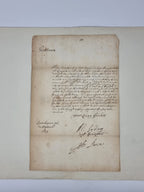 Manuscript Letter Signed to the Commissioners of the Admiralty, Algernon Sidney, Sir Robert Honywood, and Thomas Boone