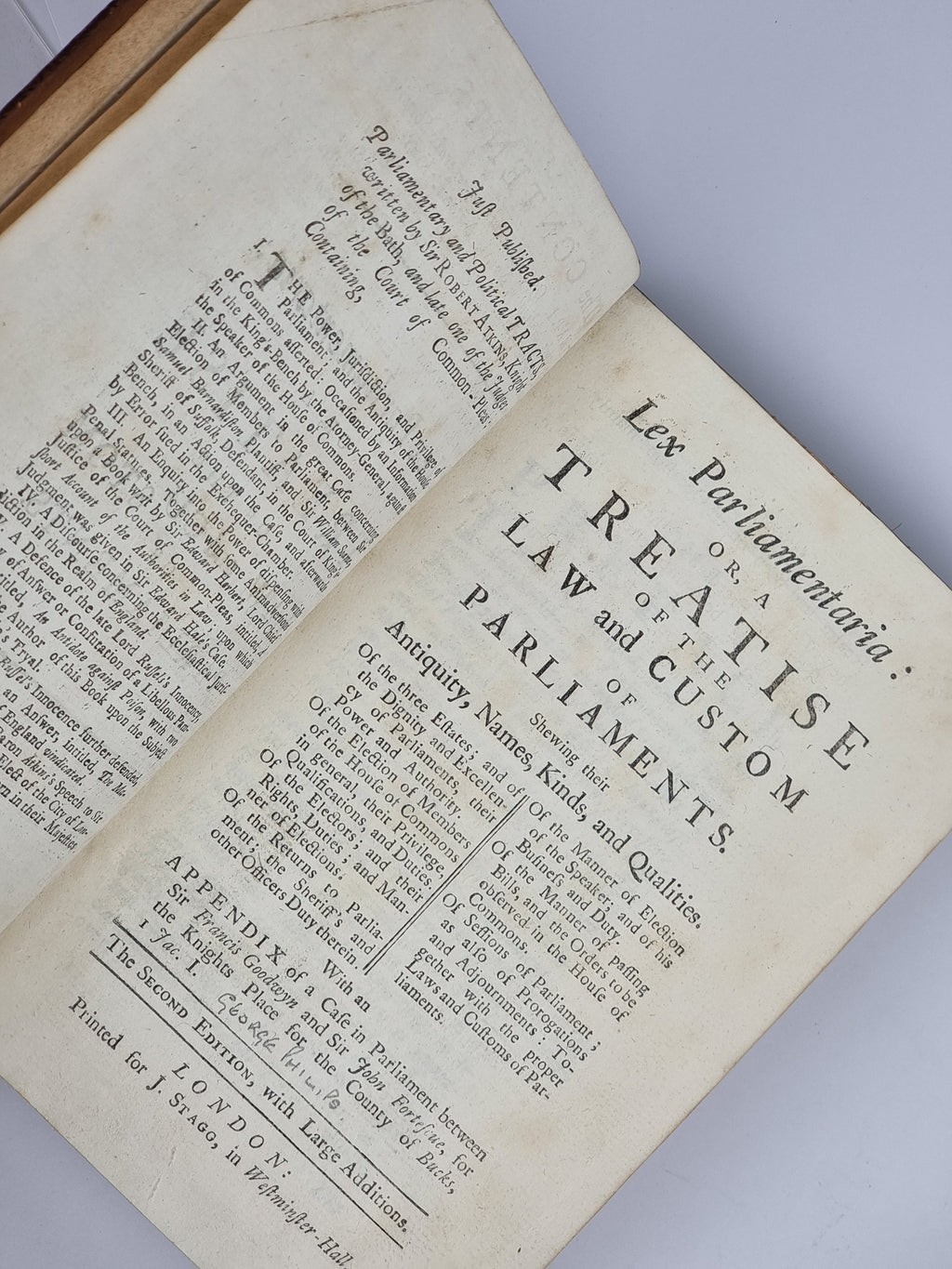 Lex Parliamentaria: Or, A Treatise of the Law and Custom of Parliaments