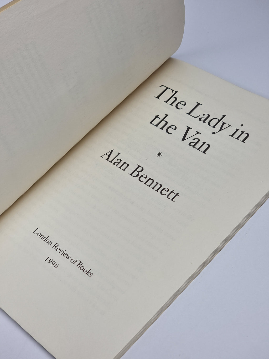 The Lady in the Van, Alan Bennett — 1st Edition
