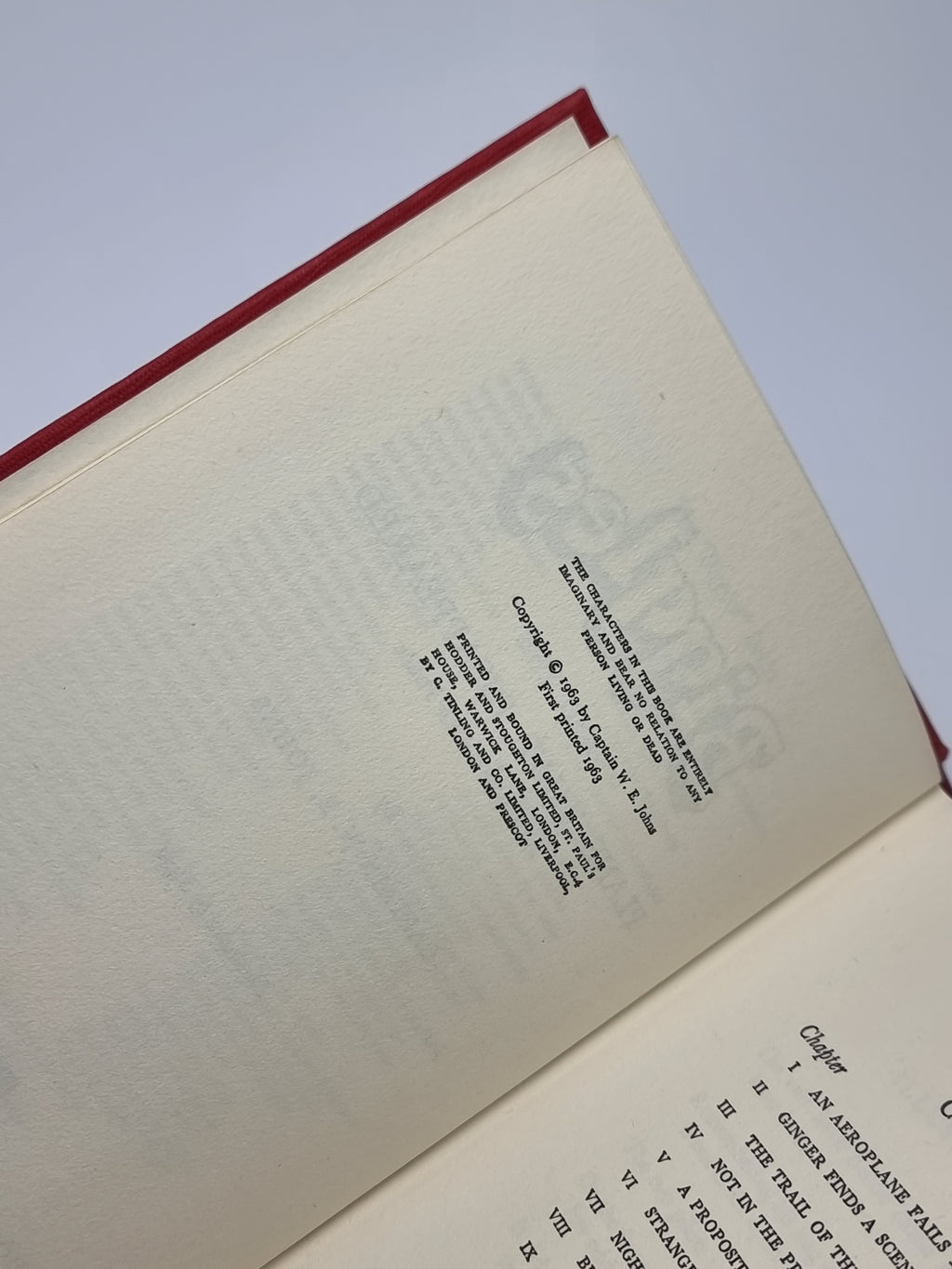 Biggles and the Plane That Disappeared, Captain W. E. Johns — 1st Edition
