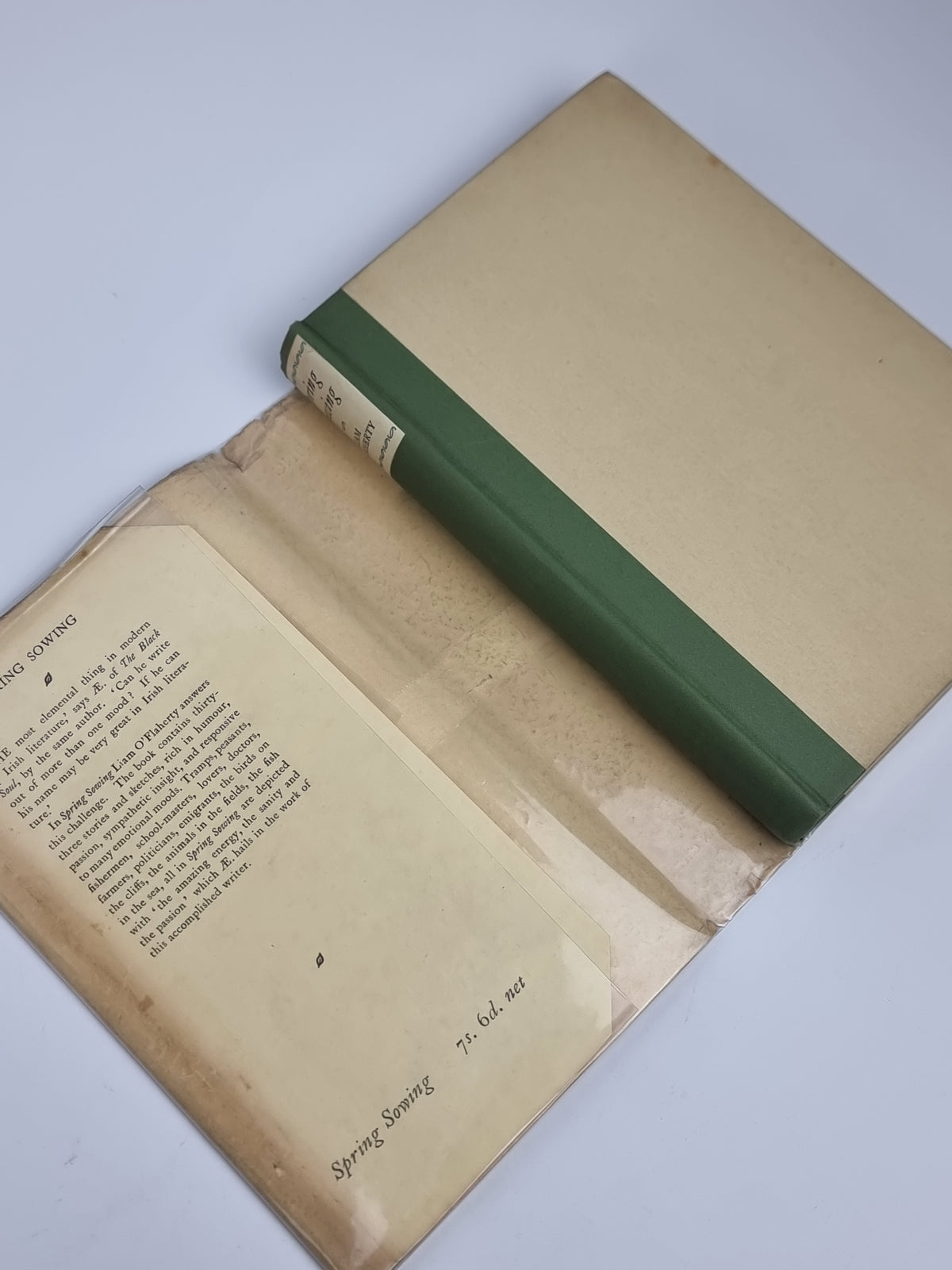 Spring Sowing, Liam O'Flaherty — 1st Edition