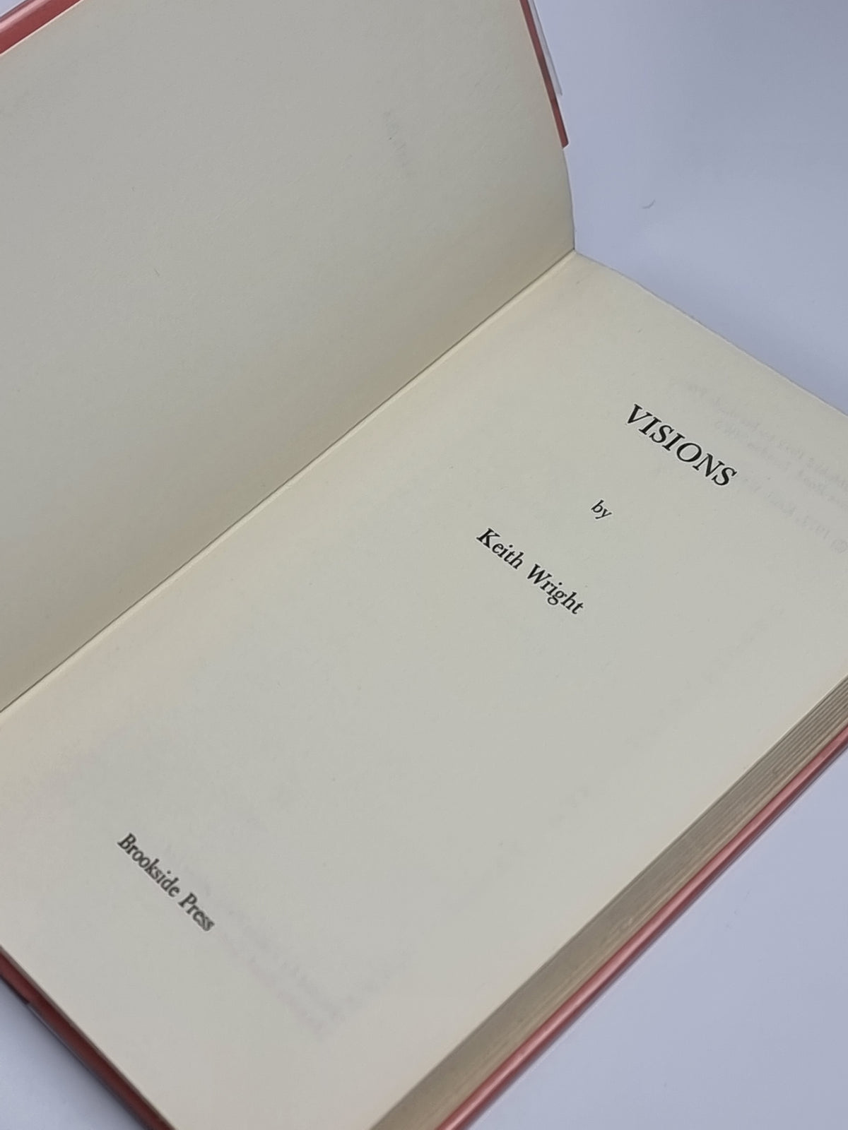 Visions, Keith Wright — 1st Edition