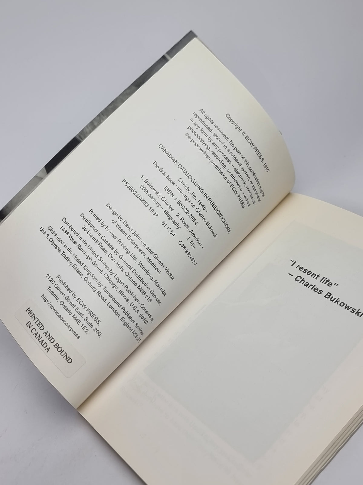 The BUK Book: Musings on Charles Bukowski, Jim Christy — 1st Edition