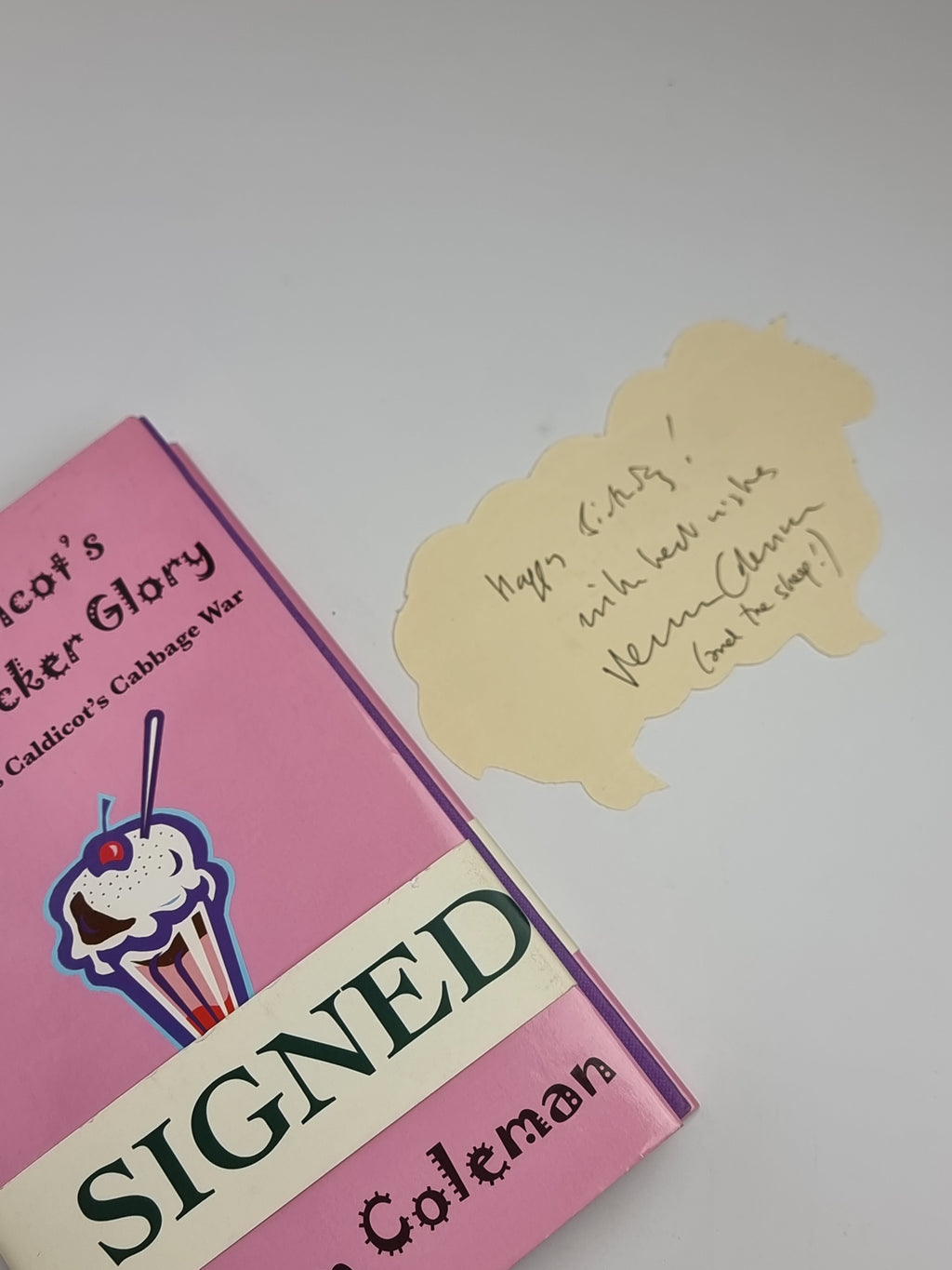Mrs Caldicot's Knickerbocker Glory, Vernon Coleman — 1st Edition, Signed