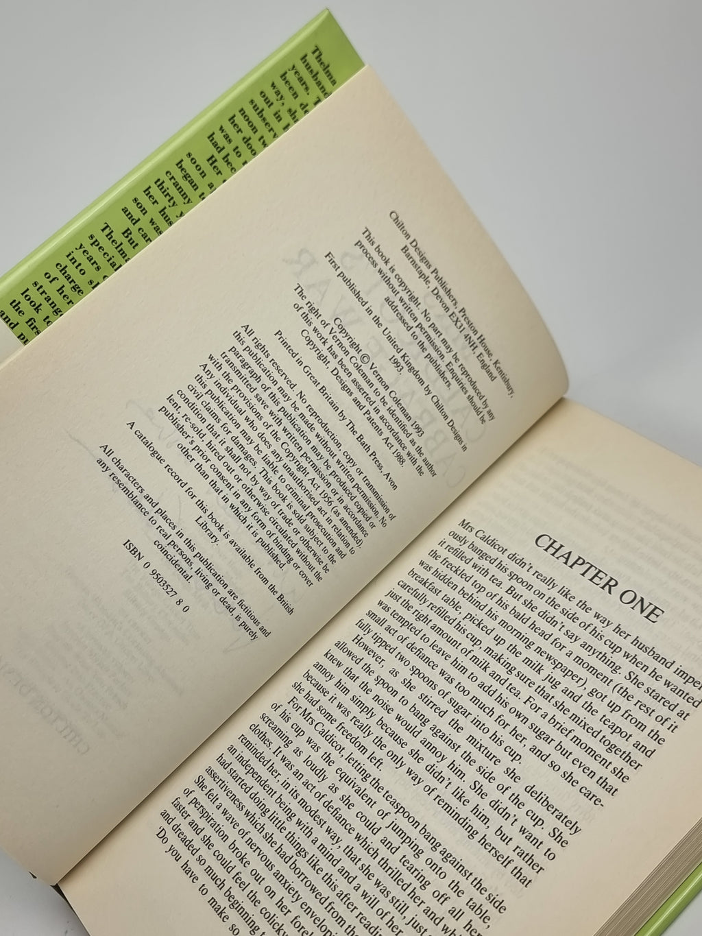 Mrs Caldicot's Cabbage War, Vernon Coleman — 1st Edition, Signed