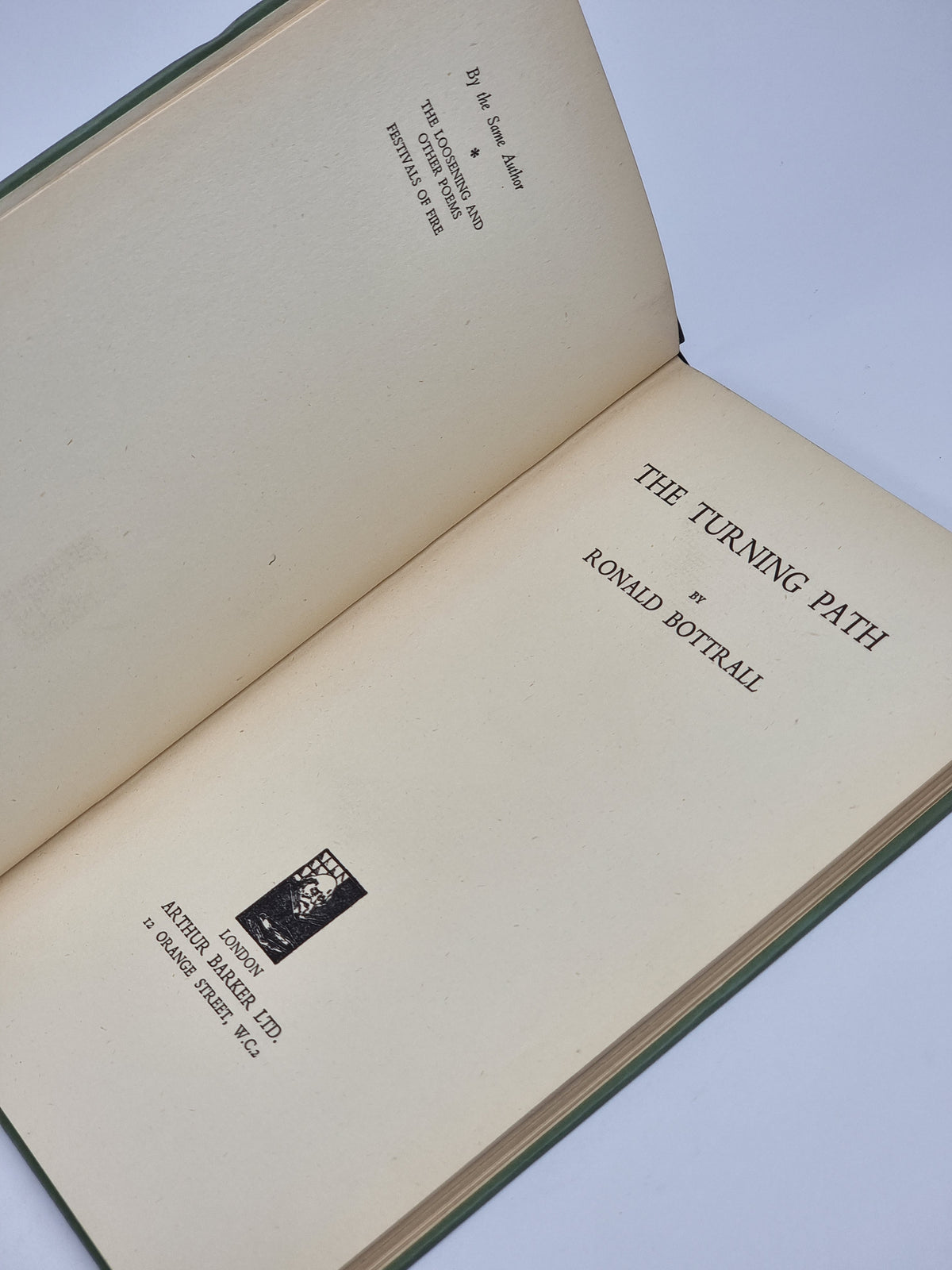 The Turning Path, Ronald Bottrall — 1st Edition