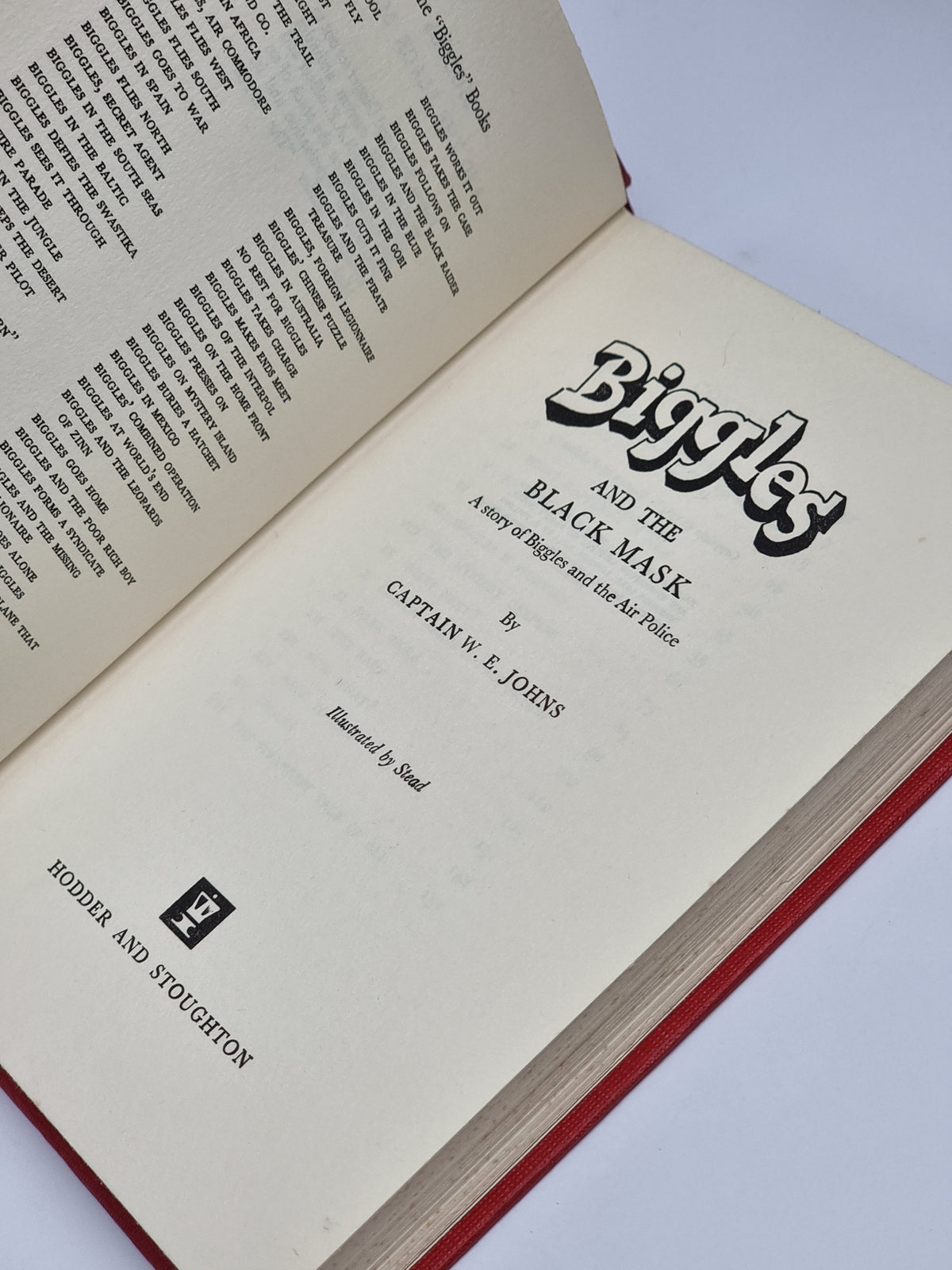 Biggles and the Black Mask, Captain W.E. Johns — 1st Edition