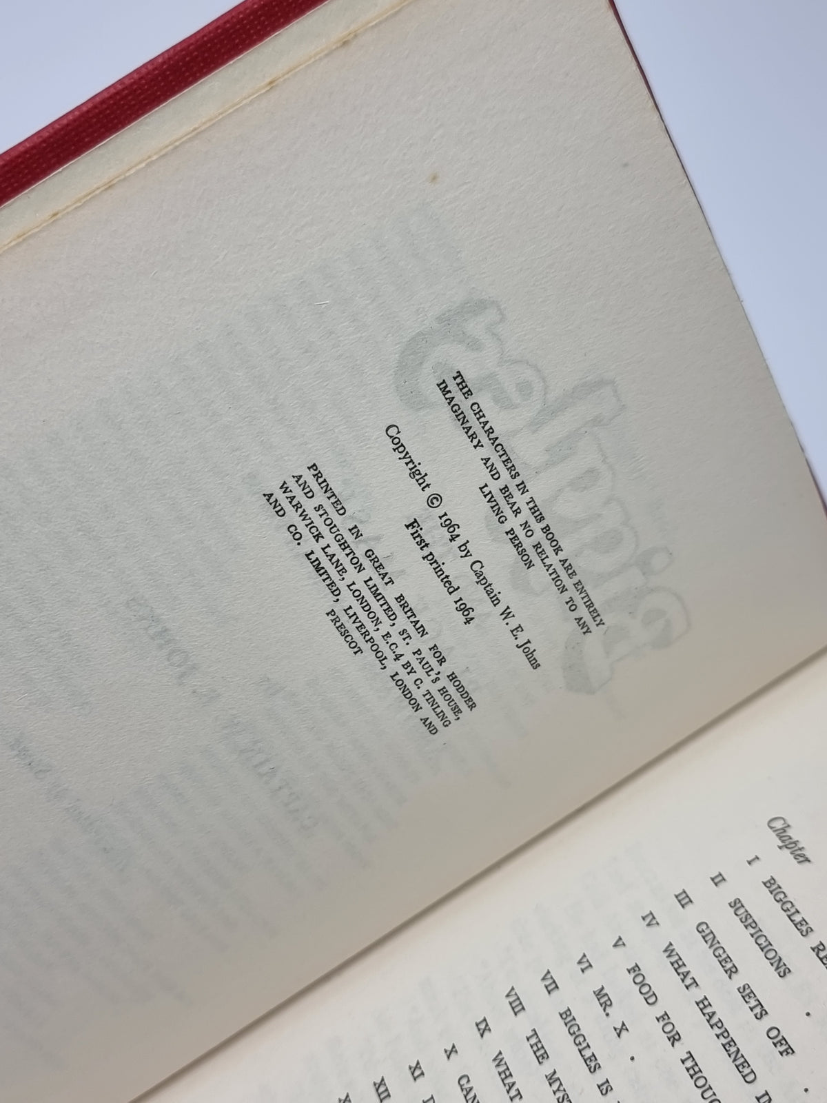 Biggles and the Black Mask, Captain W.E. Johns — 1st Edition