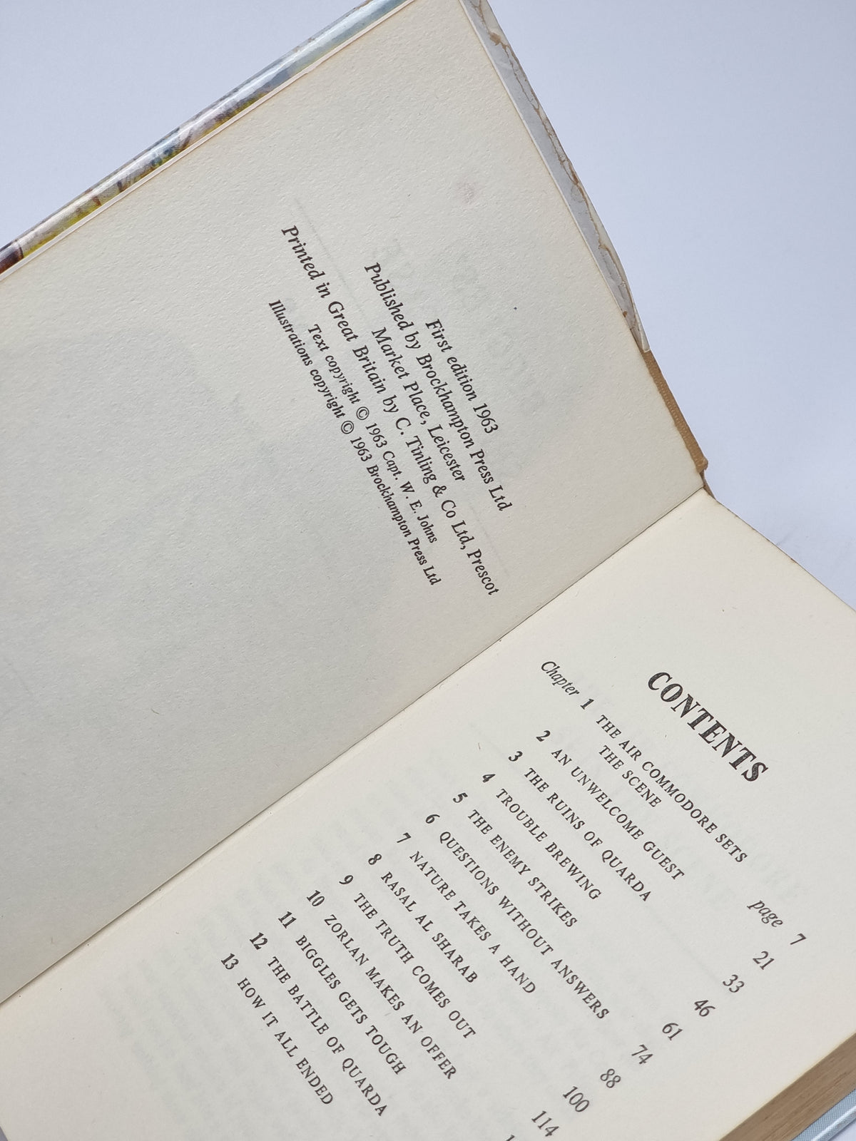 Biggles' Special Case, Captain W. E. Johns — 1st Edition