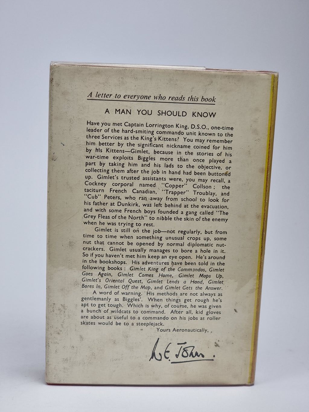 Biggles in the Gobi, Captain W. E. Johns — 1st Edition
