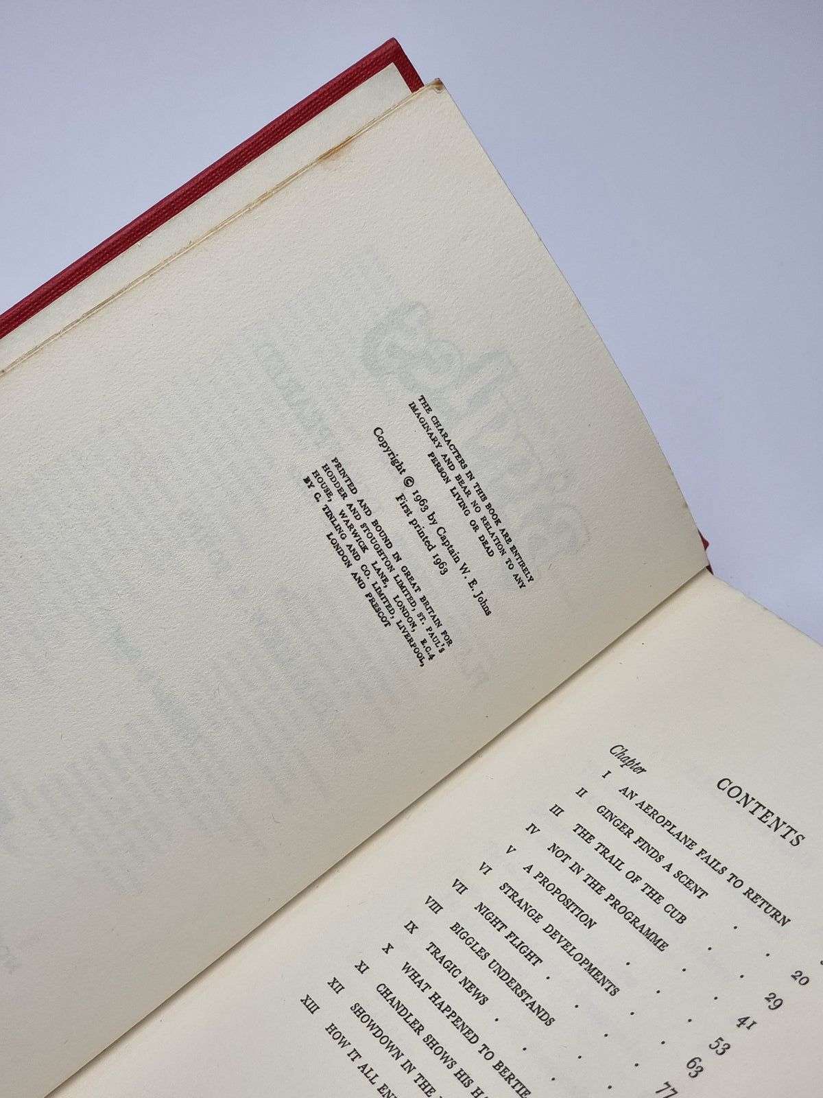 Biggles and the Plane That Disappeared, Captain W. E. Johns — 1st Edition