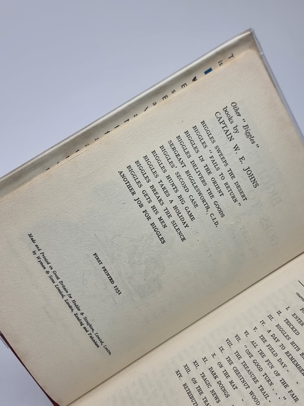Biggles Goes to School, Captain W. E. Johns — 1st Edition