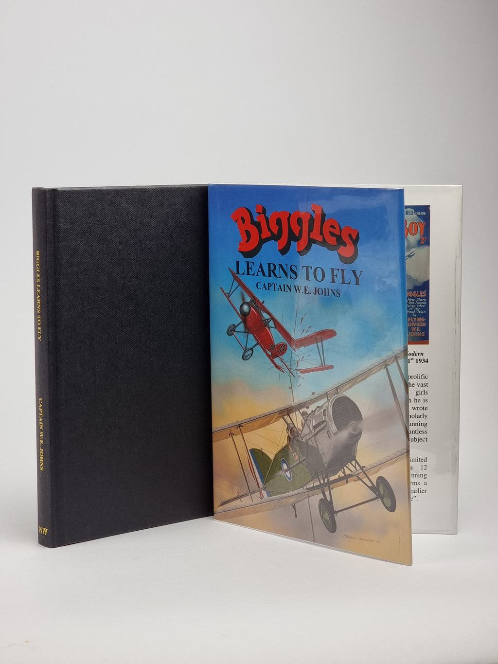 Biggles Learns to Fly, Captain W.E. Johns — 1st Edition, Limited, Signed
