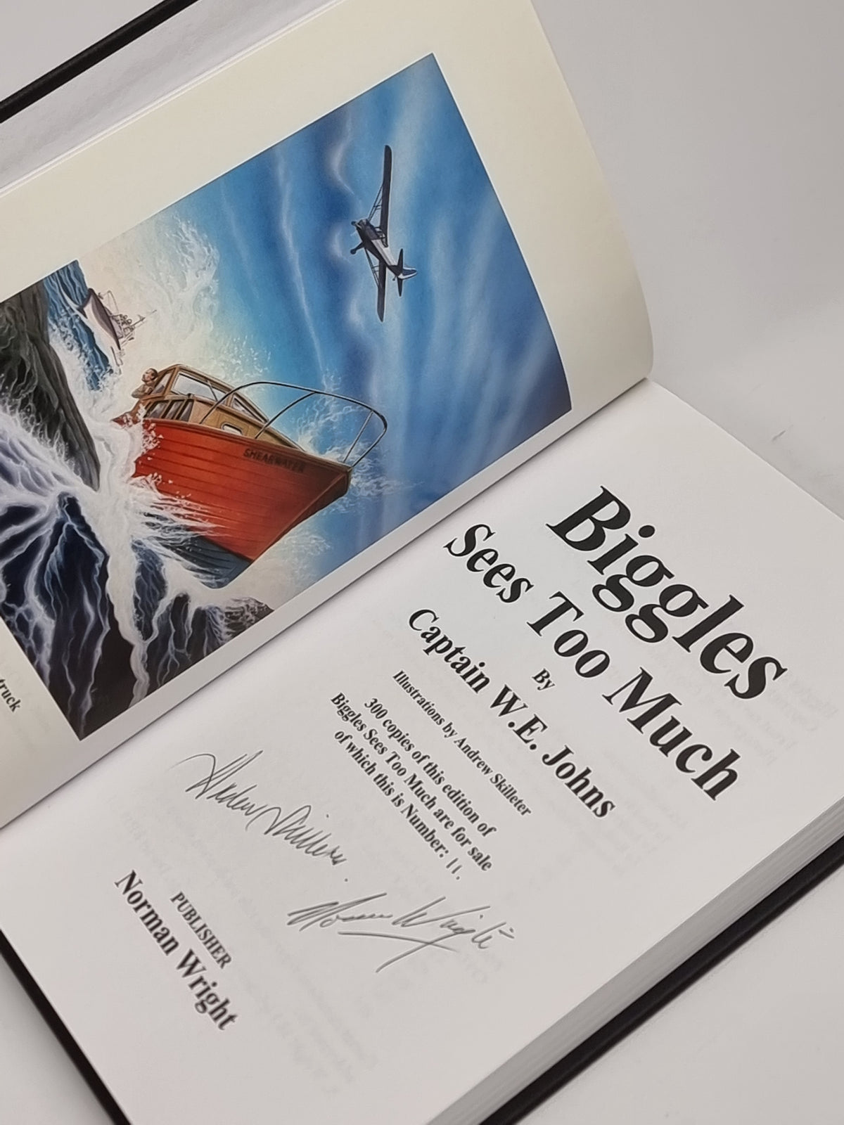 Biggles Sees Too Much, Captain W.E. Johns — Limited Edition, Signed