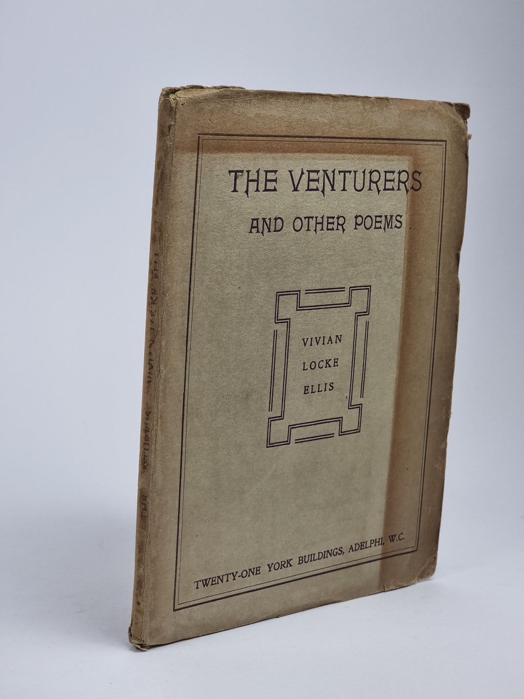 The Venturers and Other Poems, Vivian Locke Ellis — 1st Edition