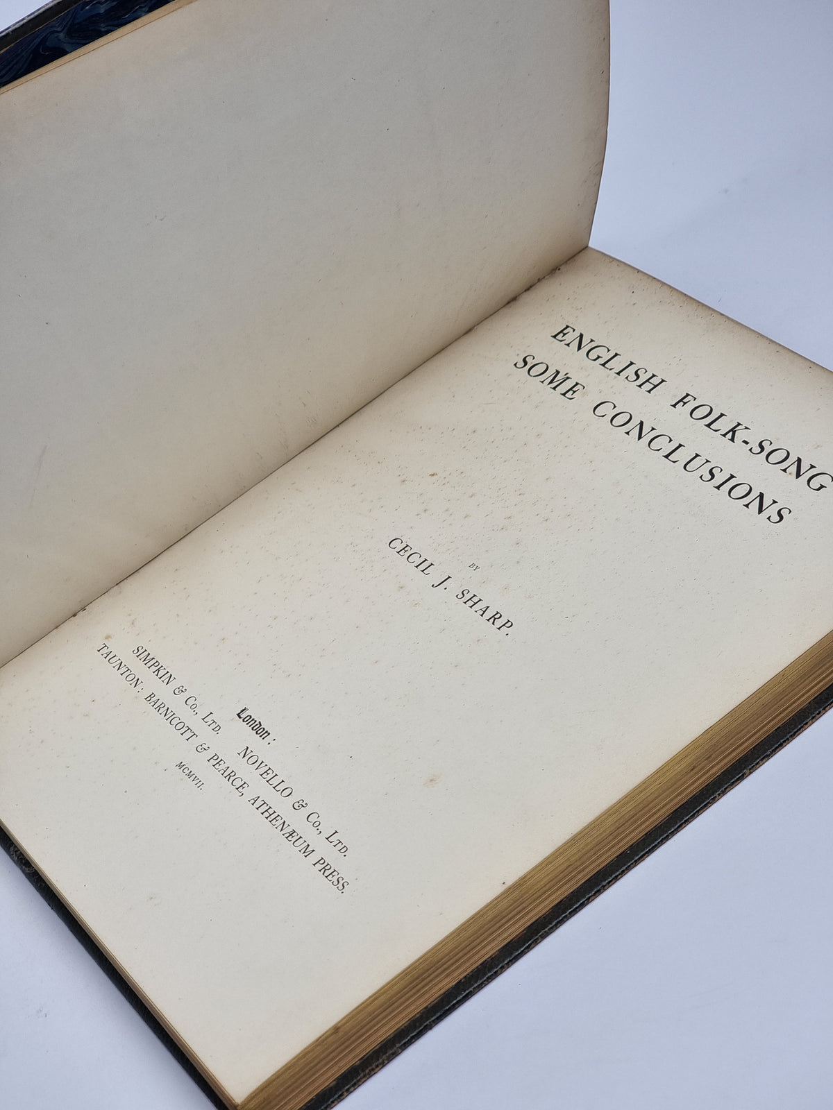 English Folk-Song: Some Conclusions, Cecil J. Sharp — 1st Edition