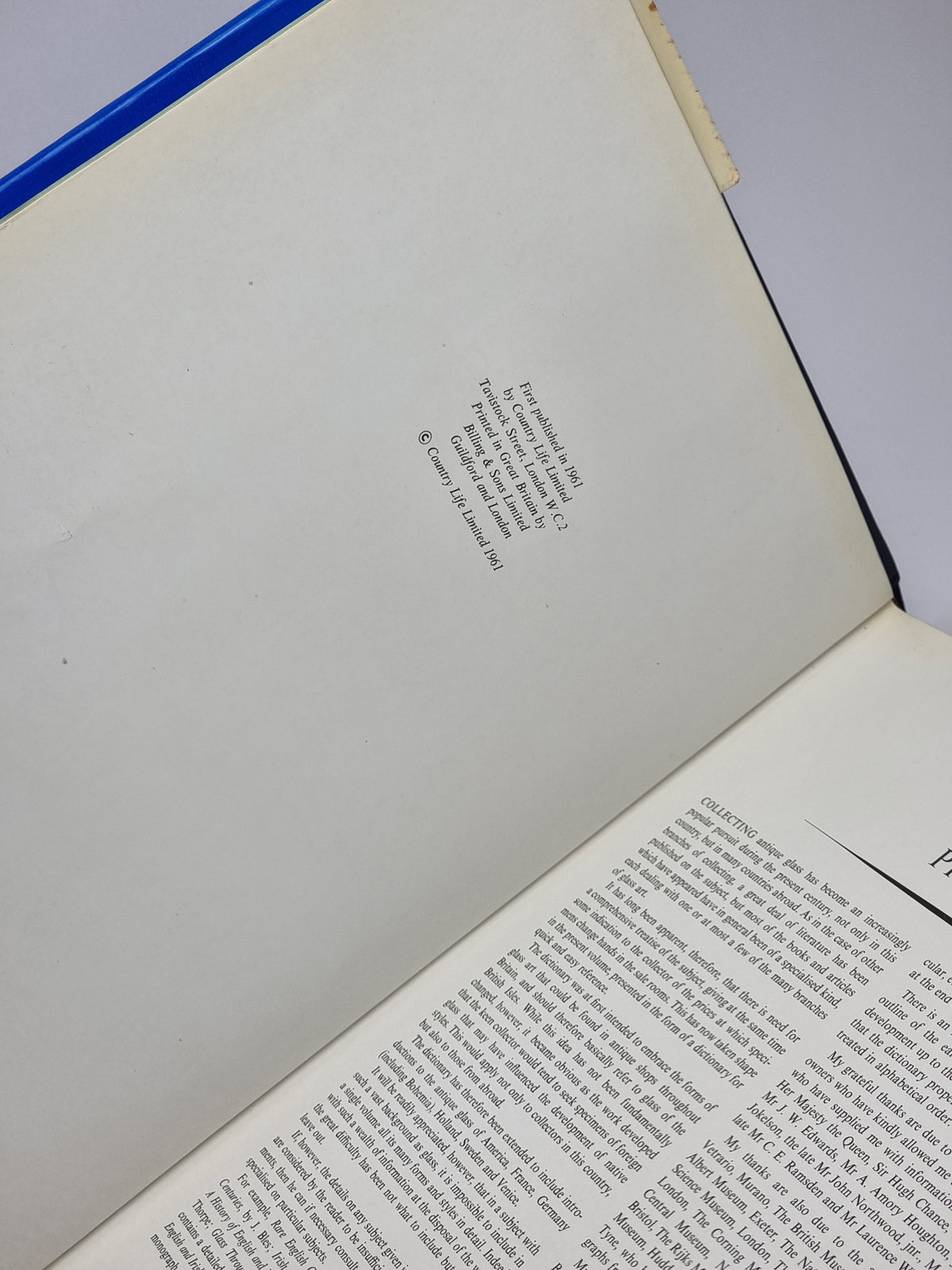 The Collector's Dictionary of Glass, E. M. Elville — 1st Edition