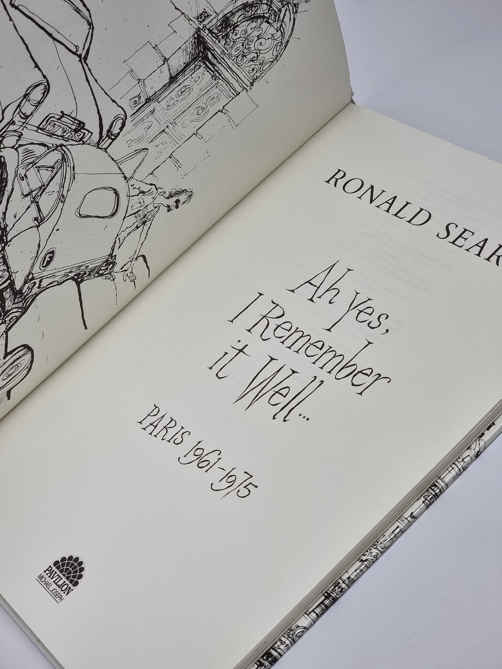 Ah Yes, I Remember It Well... Paris 1961-1975, Ronald Searle — 1st Ed