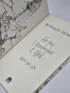 Ah Yes, I Remember It Well... Paris 1961-1975, Ronald Searle — 1st Ed