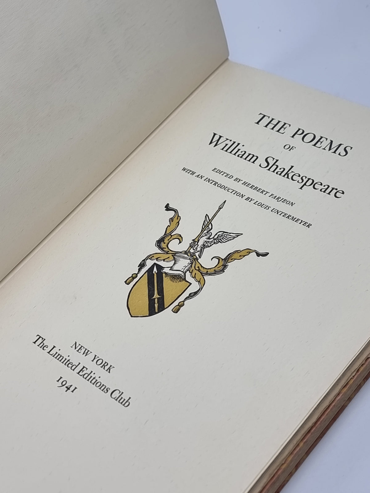The Poems of William Shakespeare, William Shakespeare — Limited Edition
