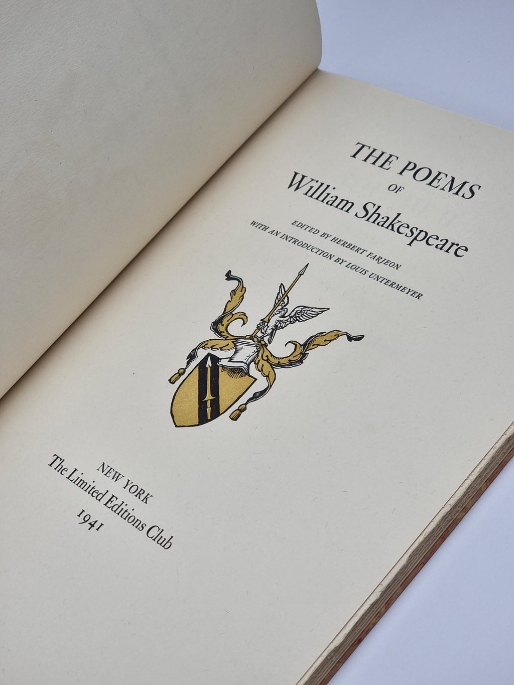 The Poems of William Shakespeare, William Shakespeare — Limited Edition