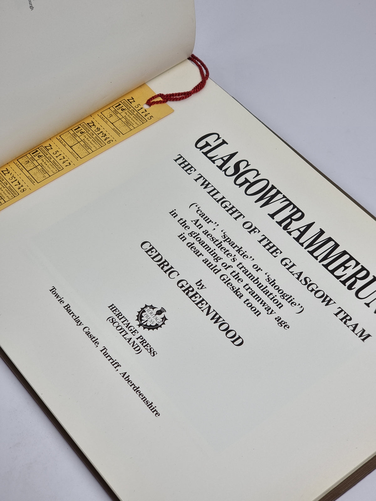 Glasgowtrammerung: The Twilight of the Glasgow Tram, Cedric Greenwood — 1st Ed