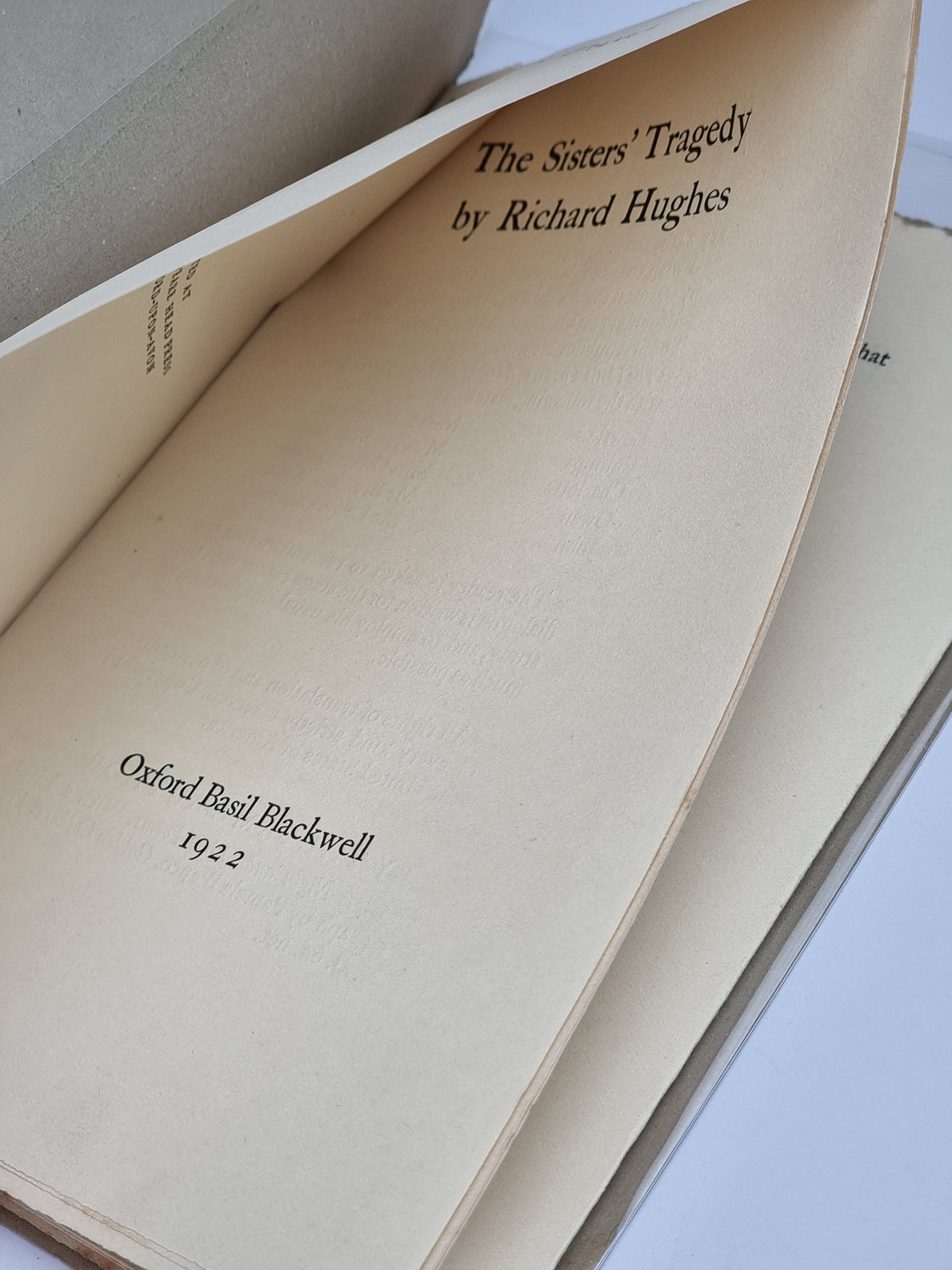 The Sisters' Tragedy, Richard Hughes — 1st Edition