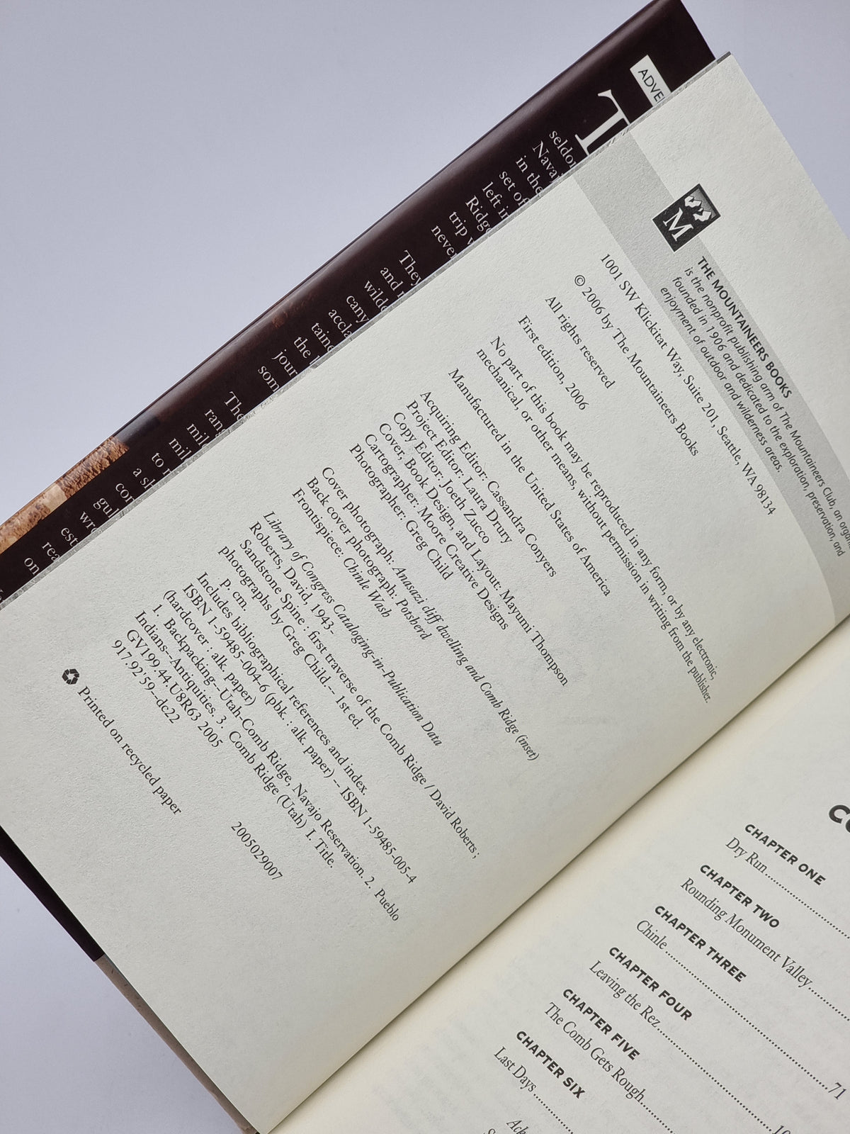 Sandstone Spine, David Roberts — 1st Edition