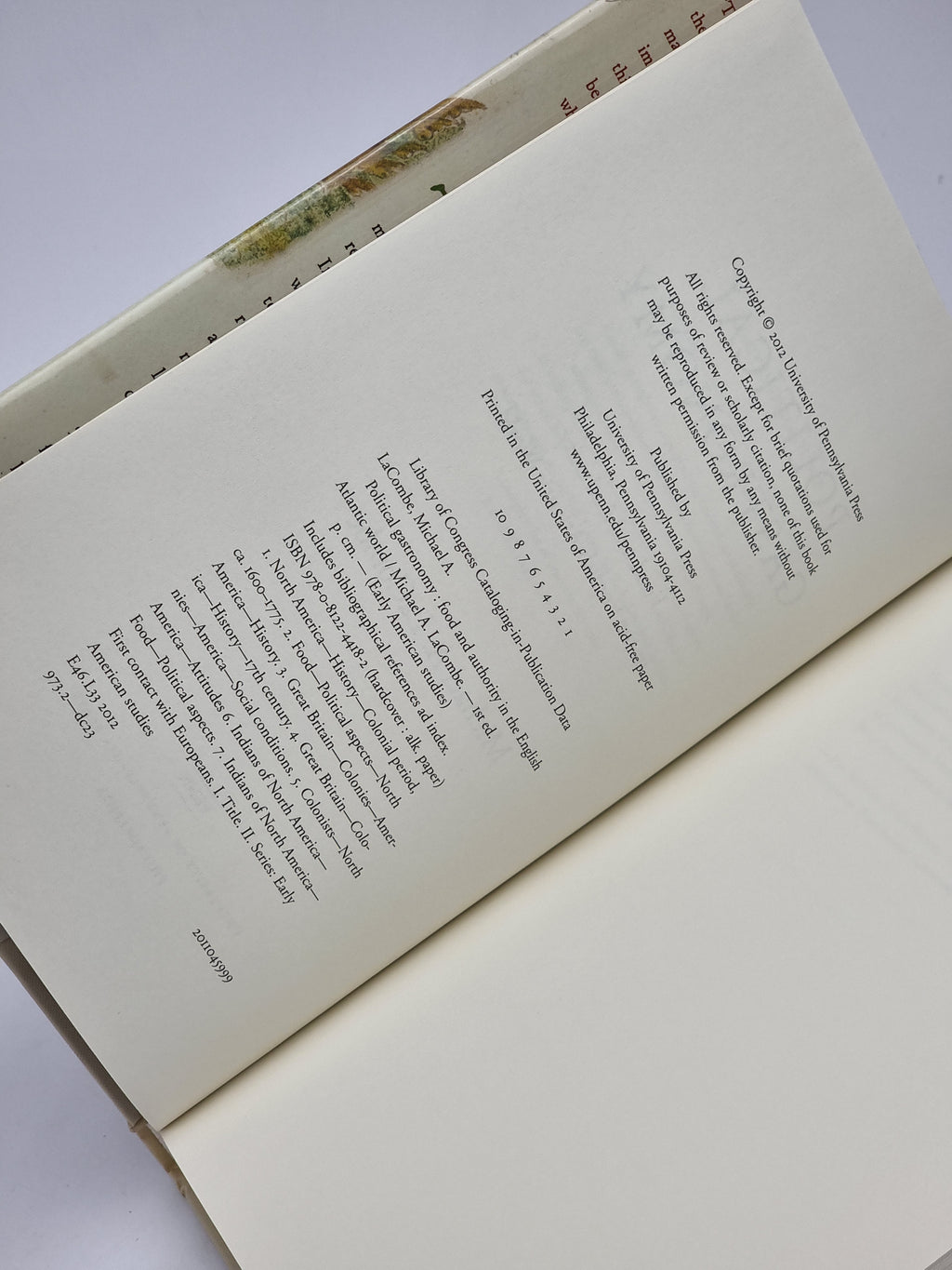 Political Gastronomy, Michael A. LaCombe — 1st Edition