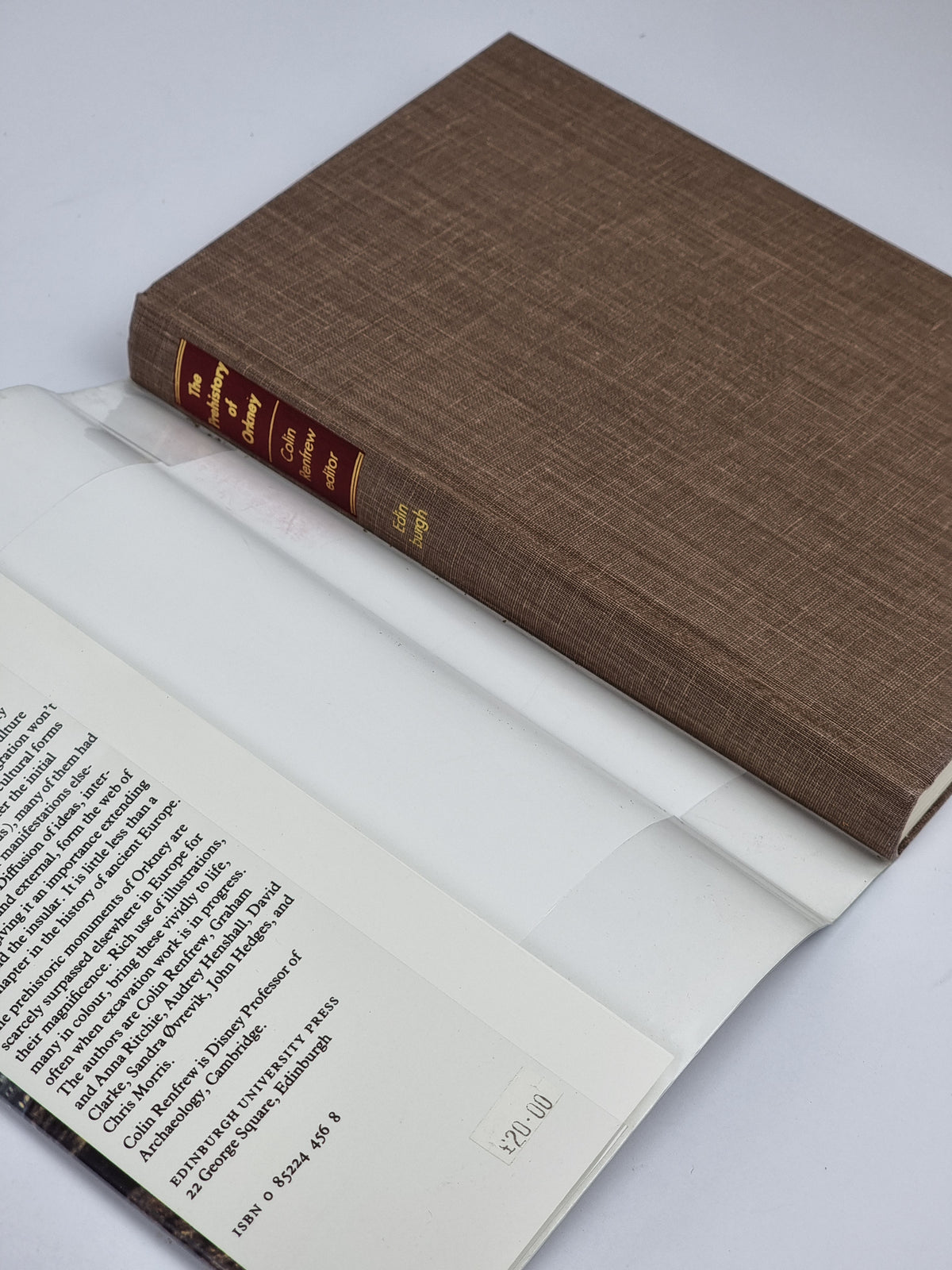 The Prehistory of Orkney, Colin Renfrew — 1st Edition