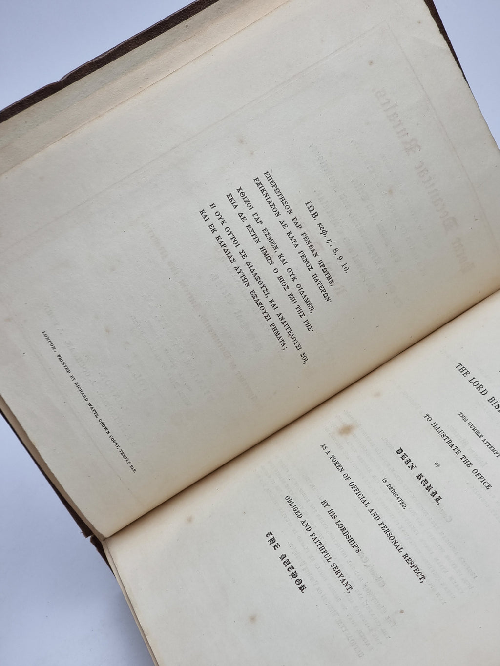 Horae Decanicae Rurales, William Dansey — 1st Edition