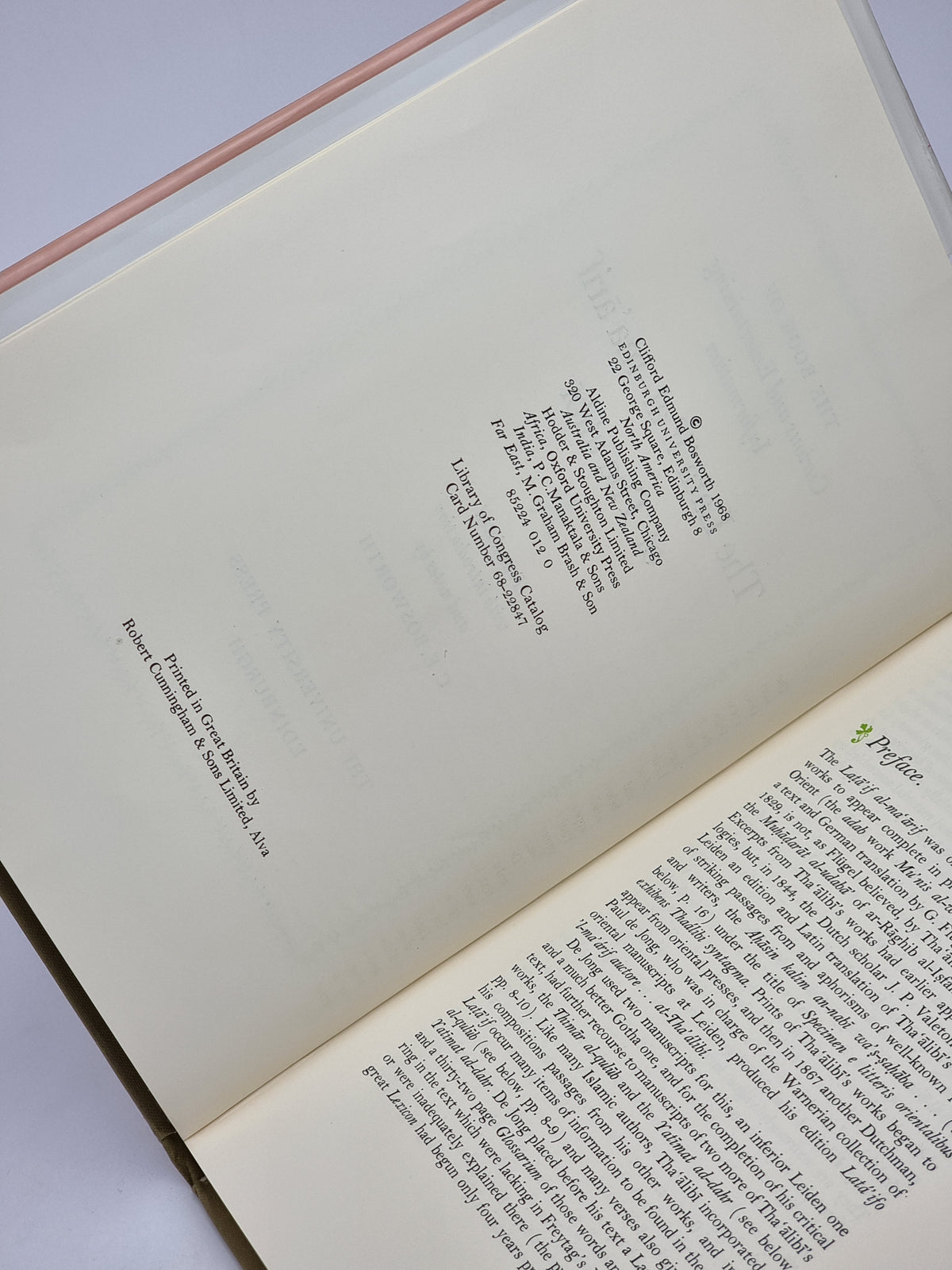 The Laṭā'if al-ma'ārif of Tha'ālibī — 1st Edition