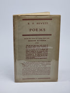 Poems, R. P. Hewett — 1st Edition
