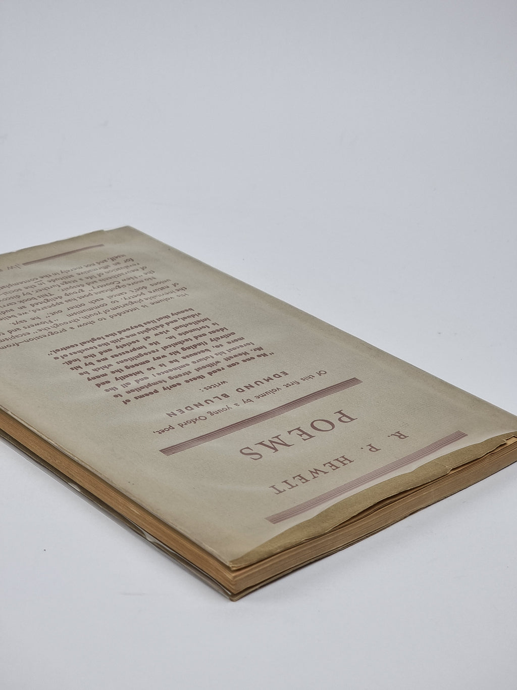 Poems, R. P. Hewett — 1st Edition