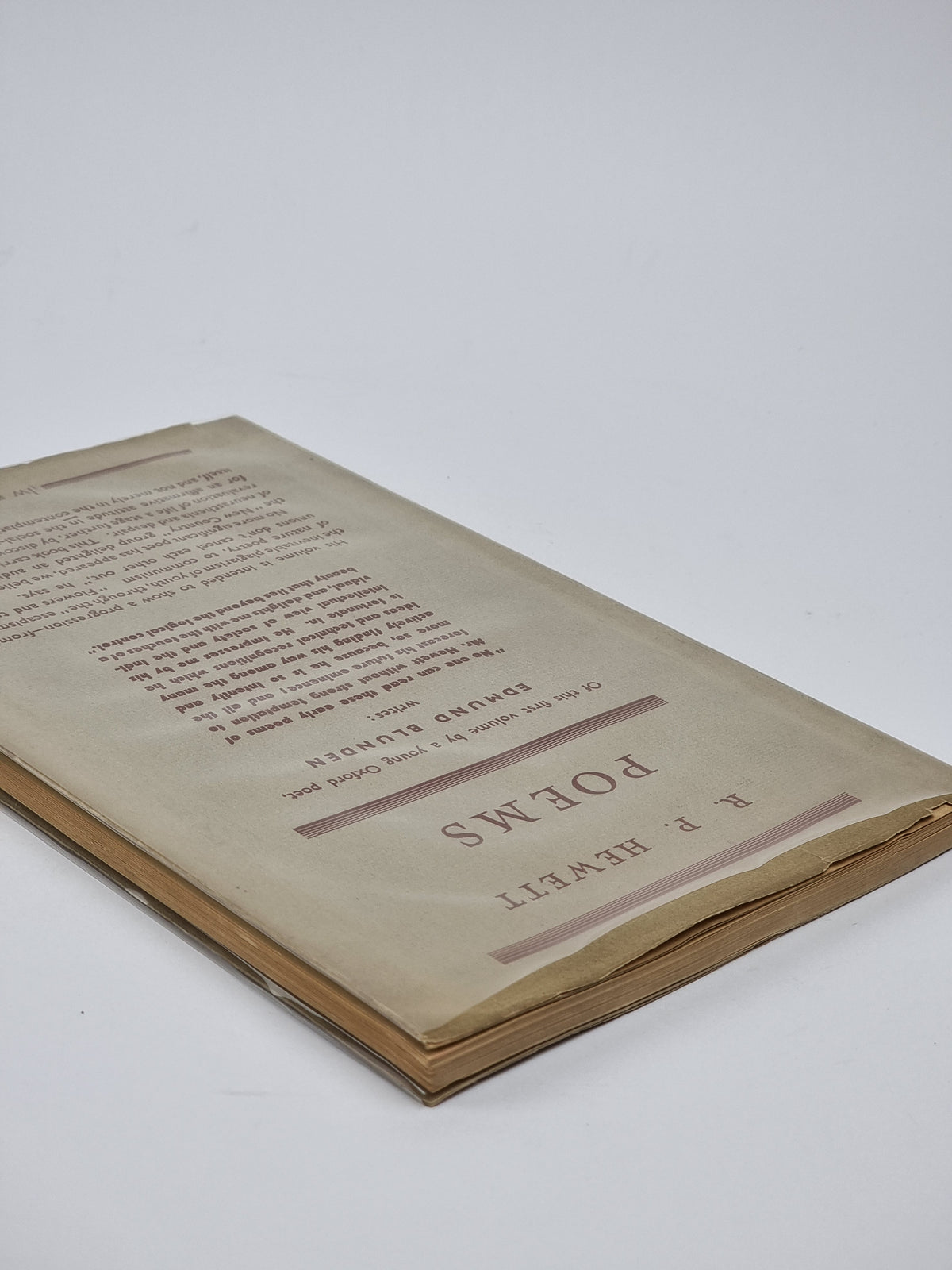 Poems, R. P. Hewett — 1st Edition