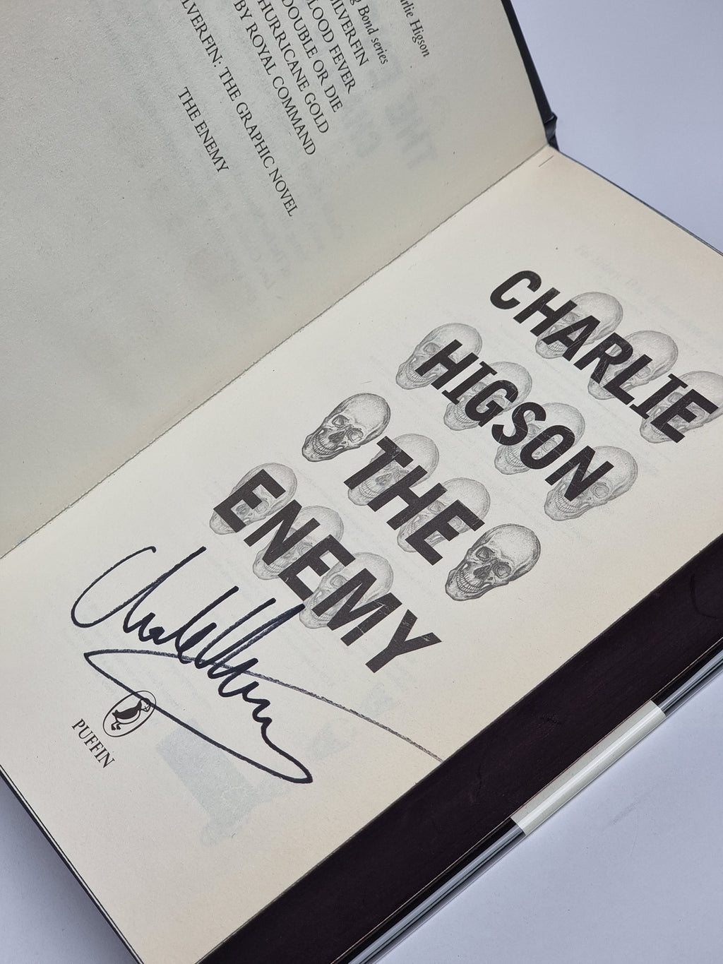 The Enemy, Charlie Higson — 1st Edition, Signed