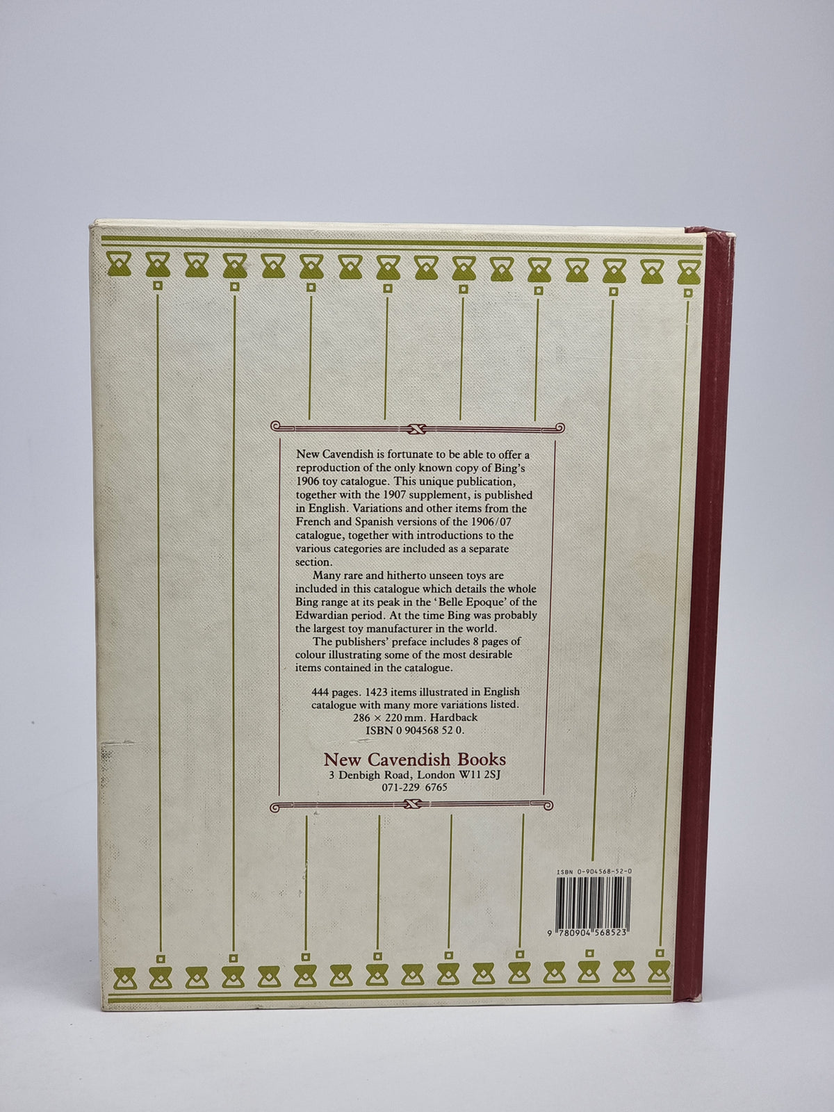 The 1906 Bing Toy Catalogue Including 1907 Supplement, Gebrüder Bing